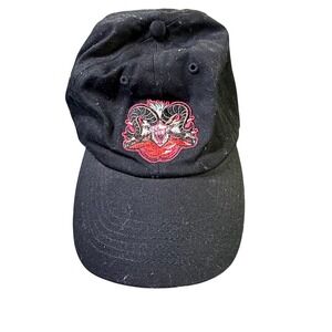 Fallout Crate Black Baseball Cap Embroidered Sheepsquatch Skull Logo Adjustable